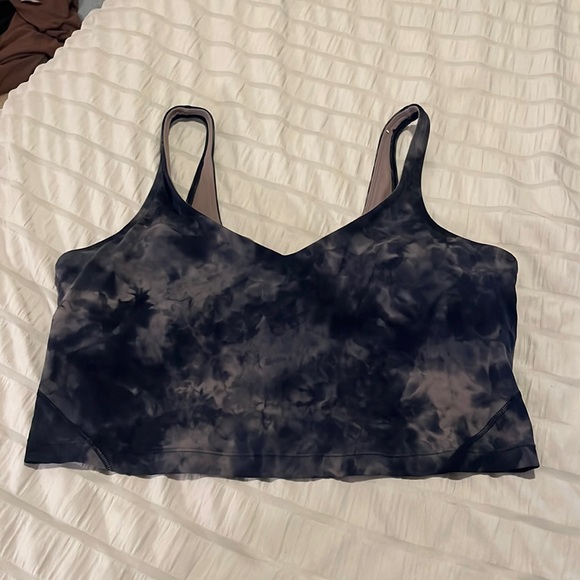 lululemon athletica Tops - NEW lululemon align tank top diamond dye graphite grey and pastel pink size 14